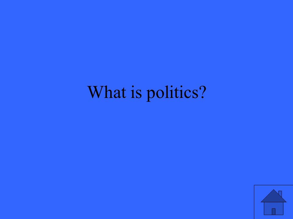 What is politics