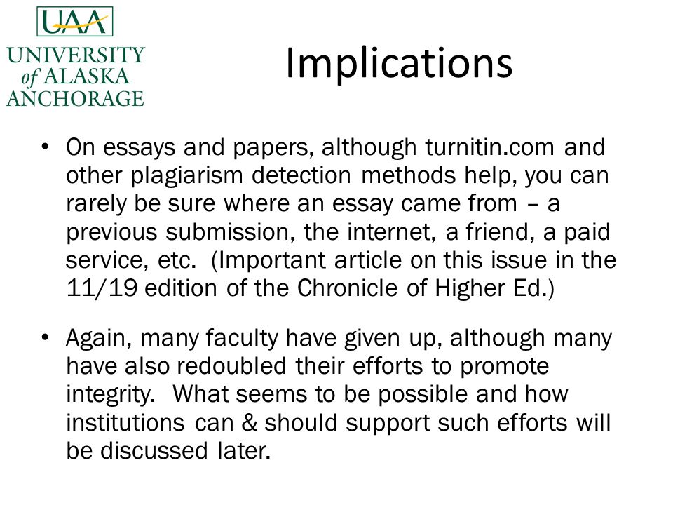 Academic Integrity Essay