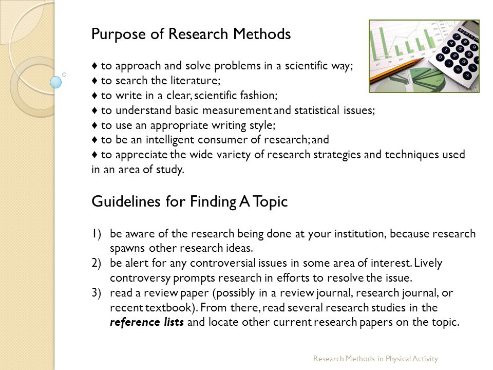 research methods paper topics