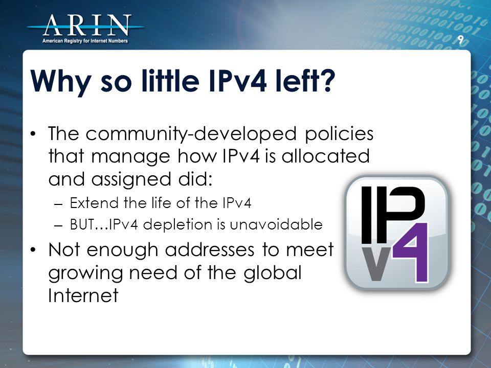 Why so little IPv4 left.