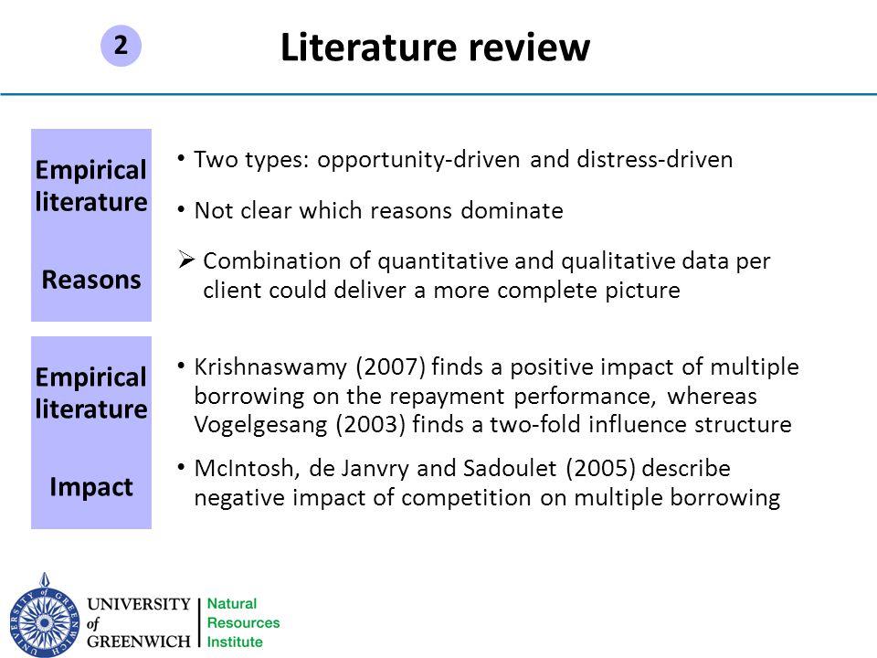 literature review sample paper