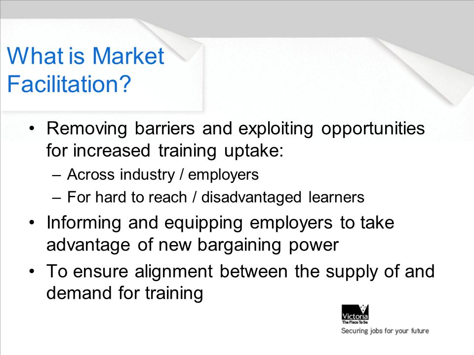 What is Market Facilitation.