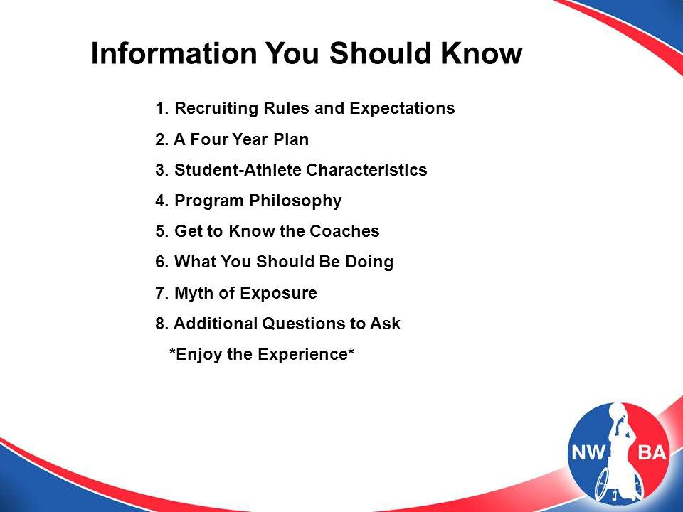 2 Information You Should Know 1. Recruiting Rules and Expectations 2.