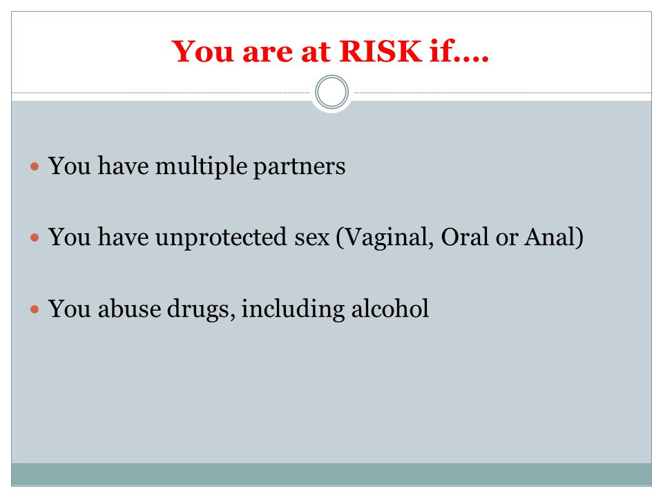 risks of unsafe sex
