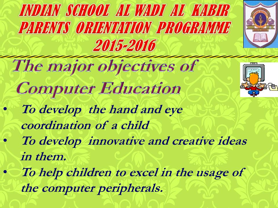 To develop the hand and eye coordination of a child To develop innovative and creative ideas in them.
