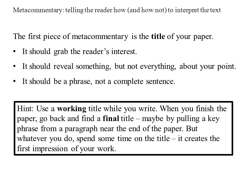 what is a commentary in an essay