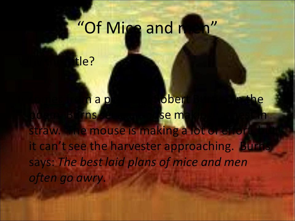 Of Mice And Men Essay On Dreams