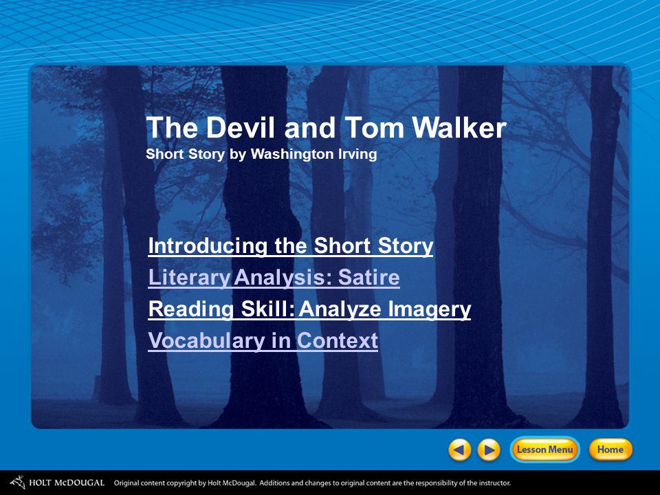 Essay On The Devil And Tom Walker