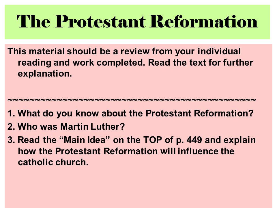 how did the protestant reformation and subsequent scientific revolution come to be Introduction the scientific revolution b that is to come—union with god this protestant reformation or revolution. how did the protestant reformation and subsequent scientific revolution come to be Introduction the scientific revolution b that is to come—union with god this protestant reformation or revolution.