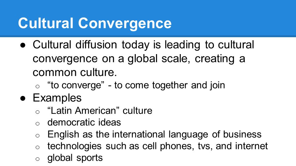 cultural convergence