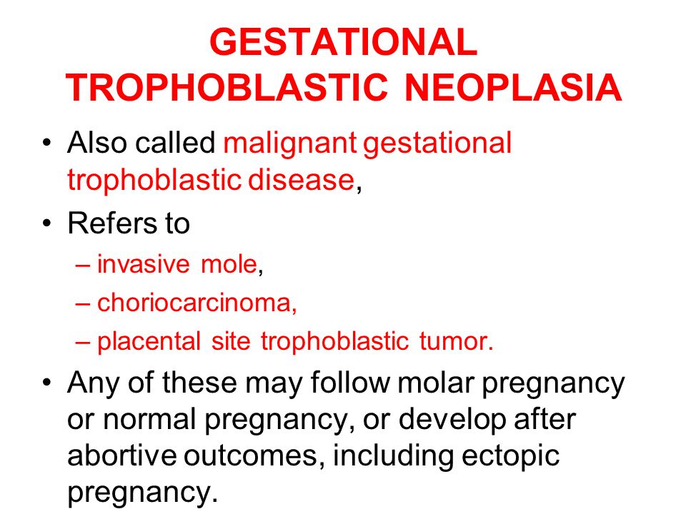 gestational trophoblastic disease