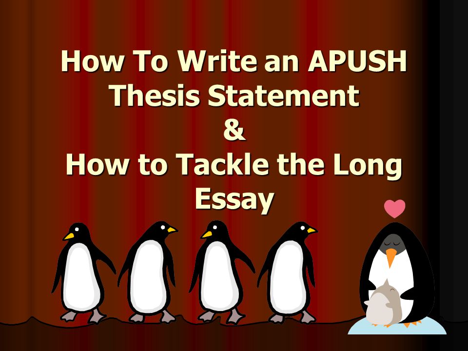 Essay writing tips for apush
