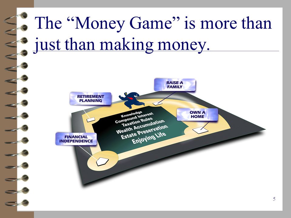 5 The Money Game is more than just than making money.