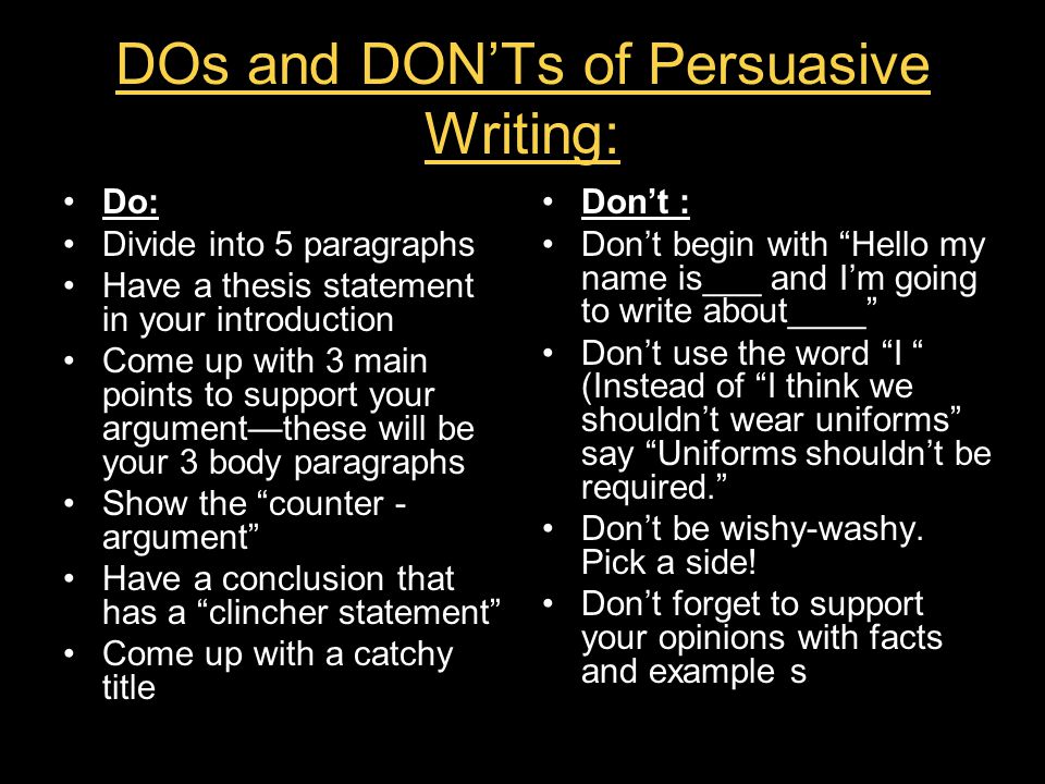 Persuasive essay vs argumentative essay