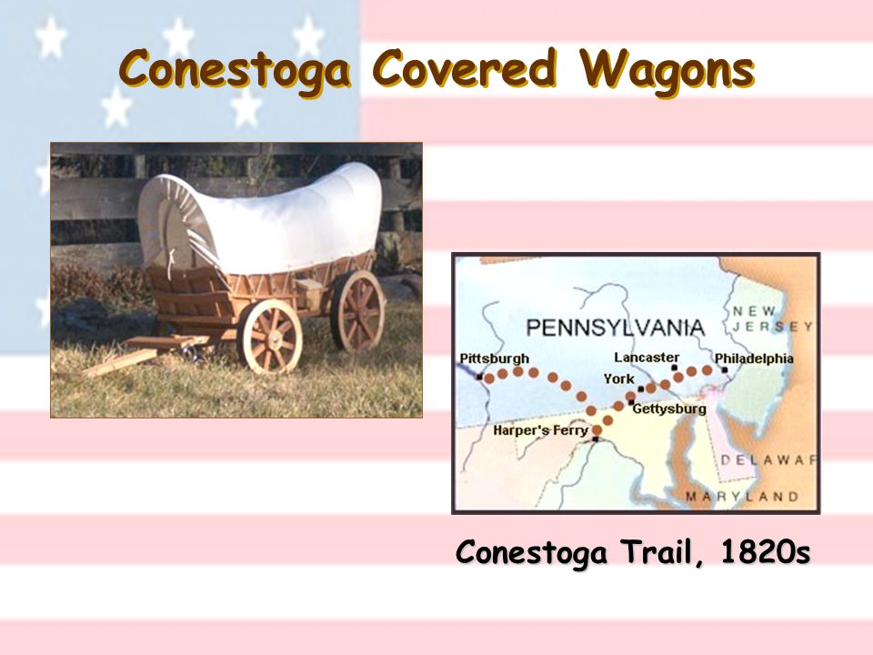 Conestoga Covered Wagons Conestoga Trail, 1820s