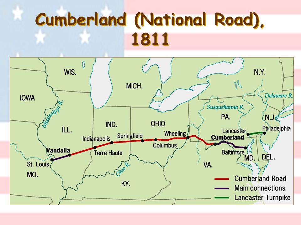 Cumberland (National Road), 1811