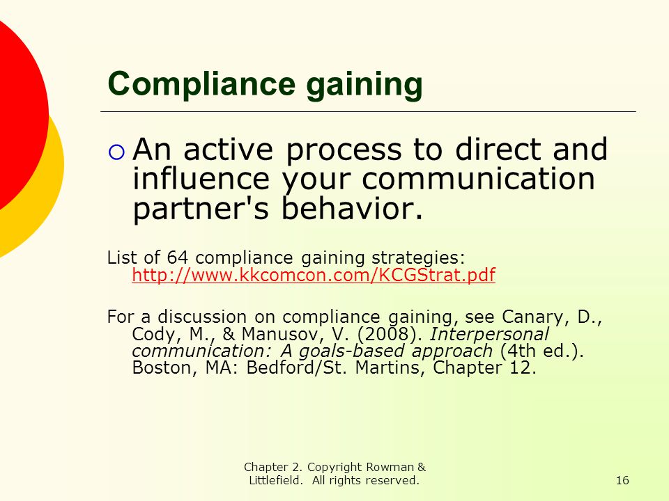 compliance gaining strategies