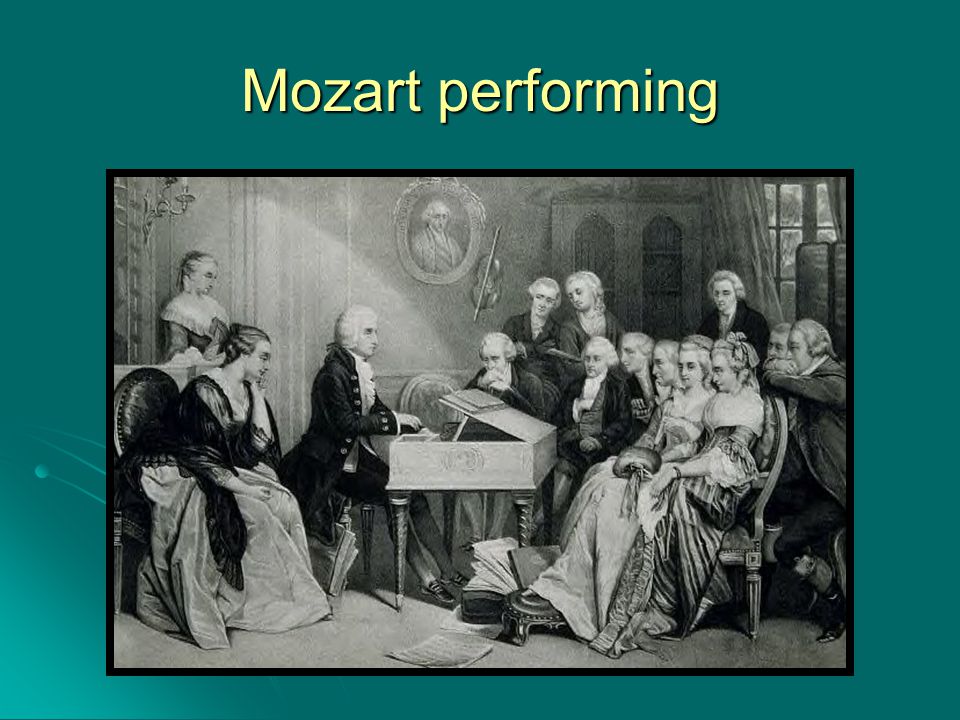 Mozart performing
