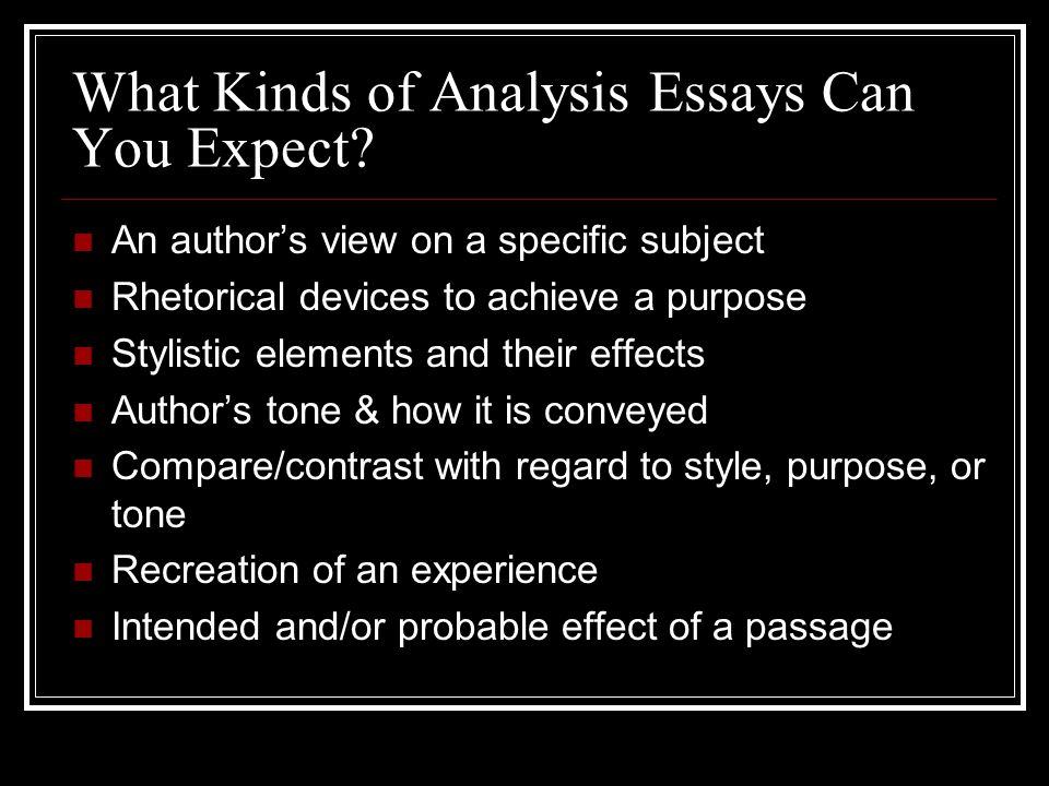 Ap english language essay types