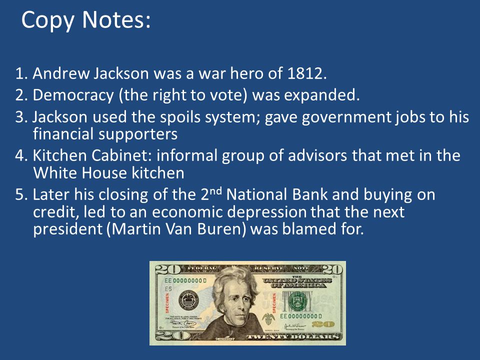 andrew jackson and his financial policies andrew jackson and his financial policies