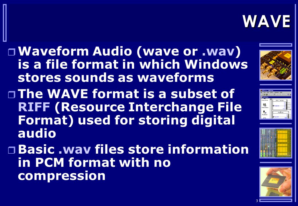 1 digital audio storage formats 2 formats there are many pcm file format