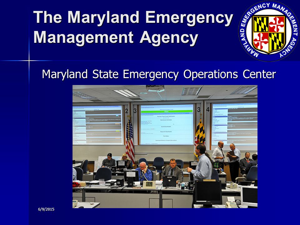 6/9/2015 Maryland State Emergency Operations Center