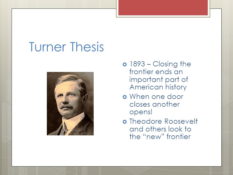 Jackson turners frontier thesis