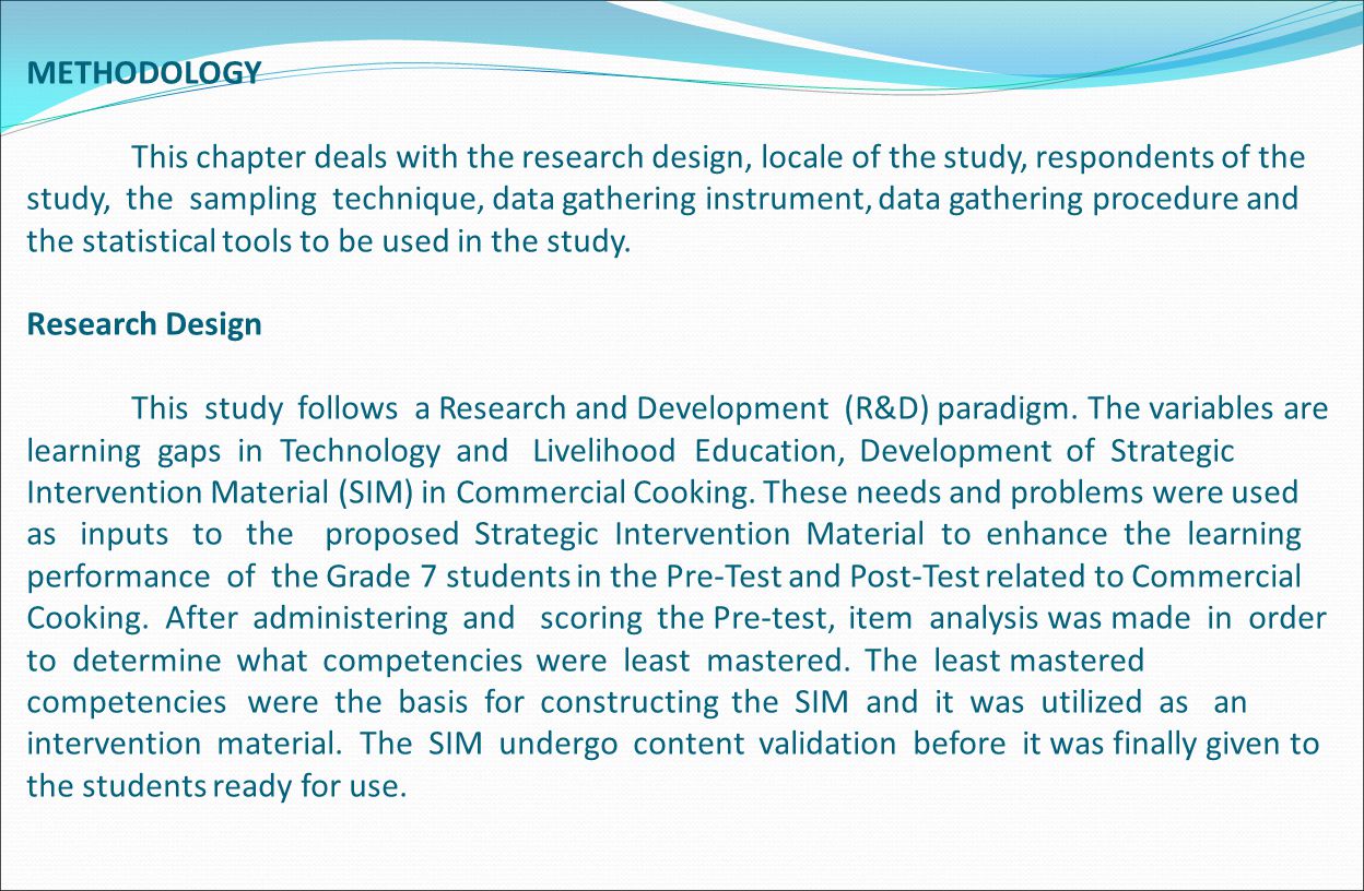 methodology examples in research methodology examples in research