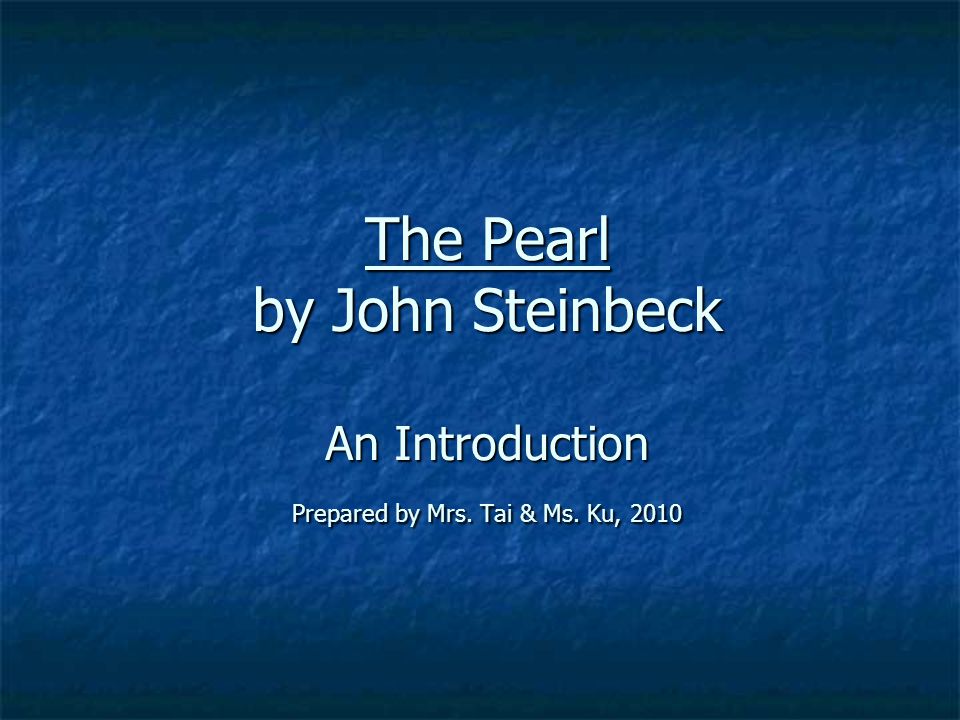 The Pearl Essay