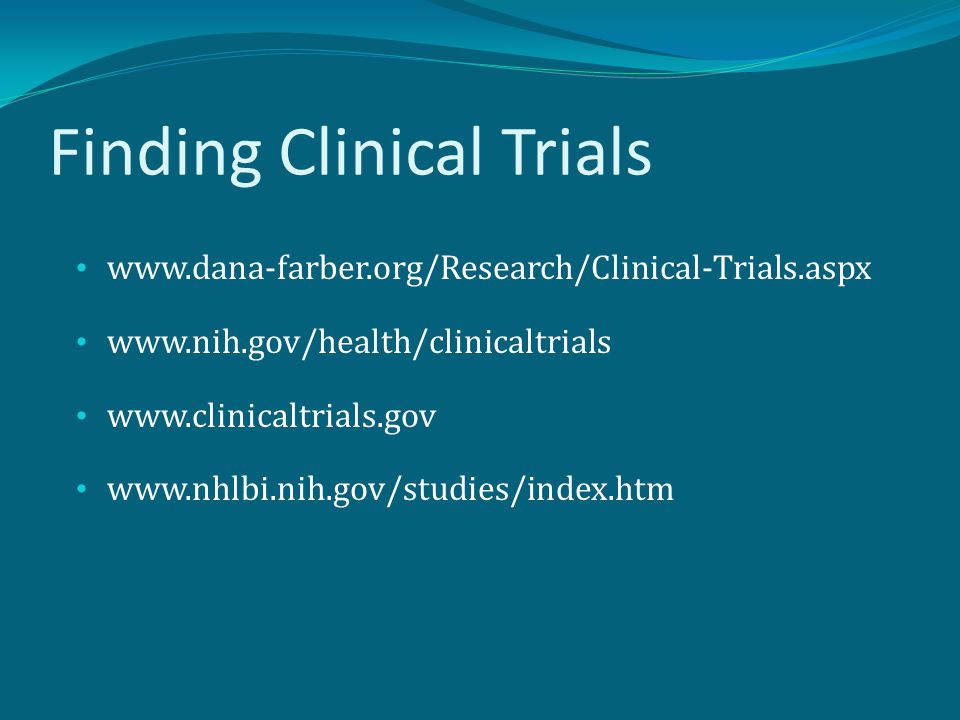 Finding Clinical Trials