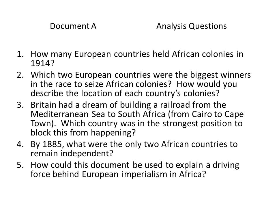 Imperialism Dbq Essay