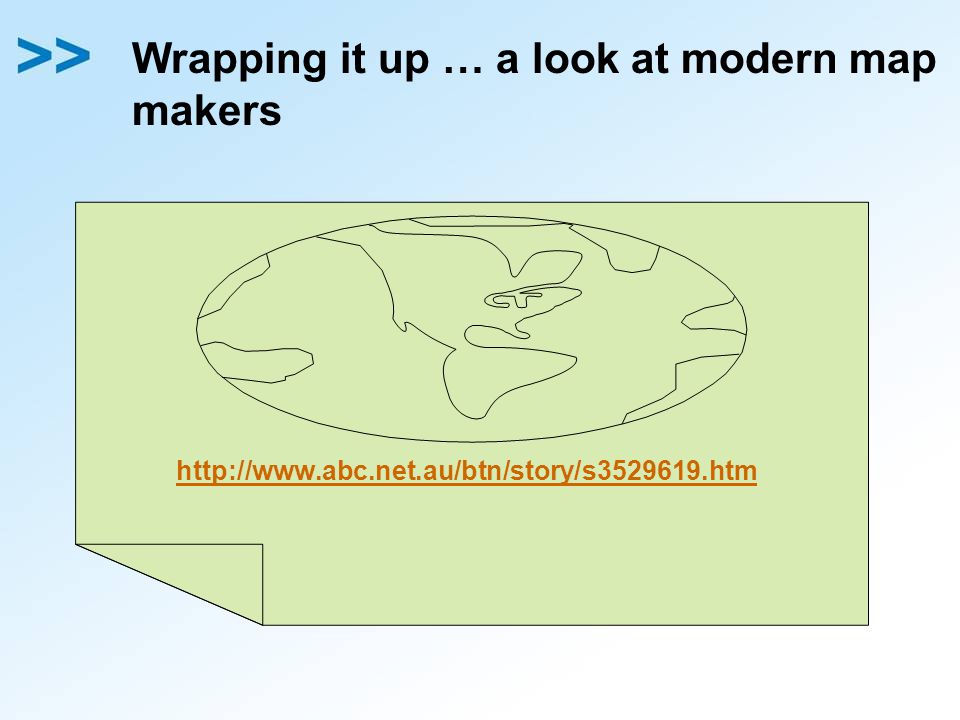 Wrapping it up … a look at modern map makers