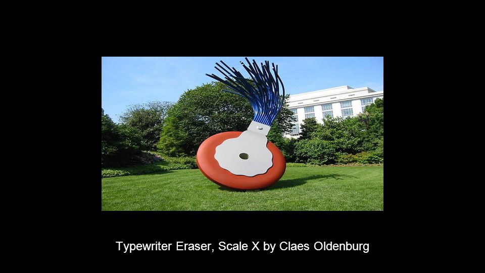 Art Work Typewriter Eraser, Scale X by Claes Oldenburg
