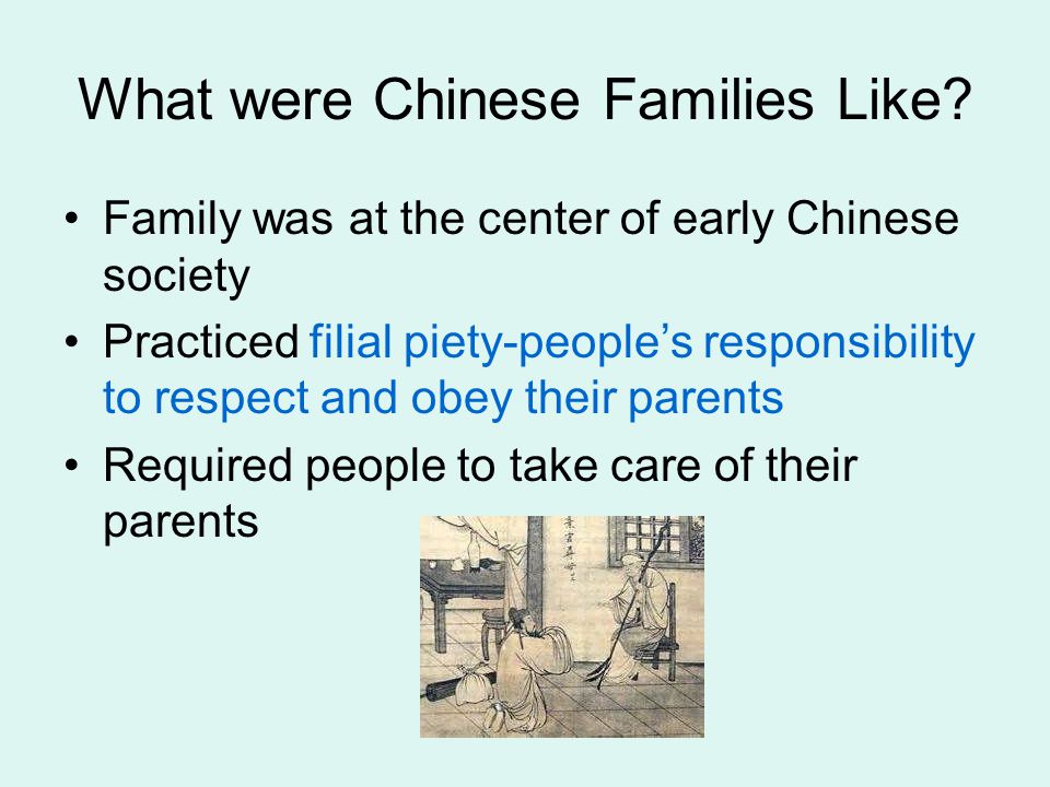 What were Chinese Families Like.