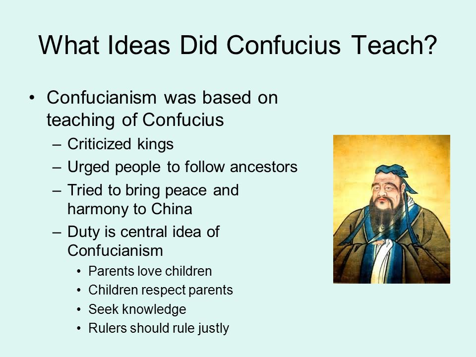 What Ideas Did Confucius Teach.