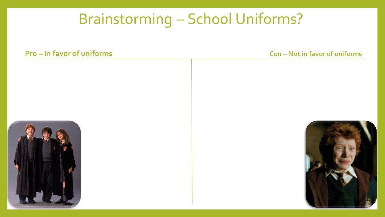 Benefits of school uniforms essay