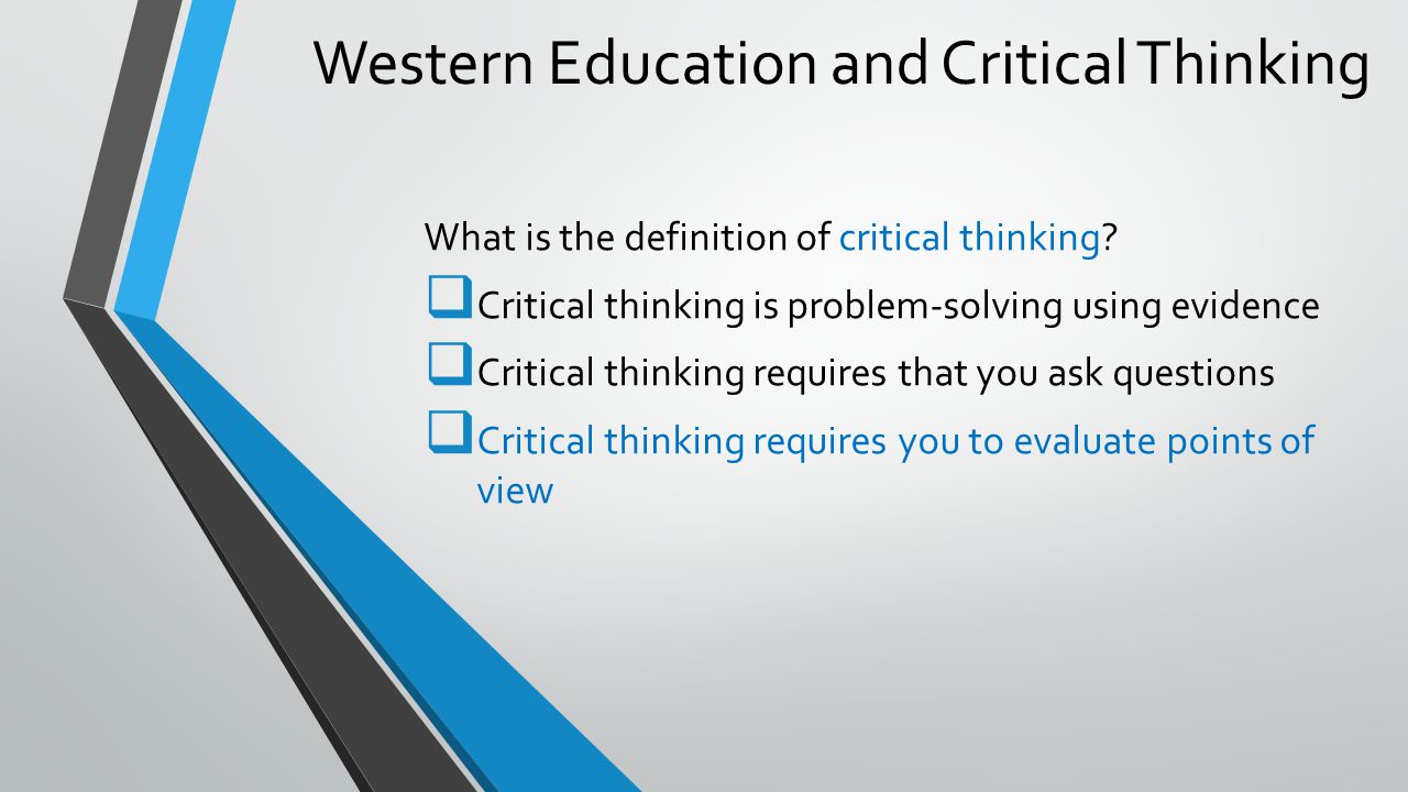 Opposite Of Critical Thinking