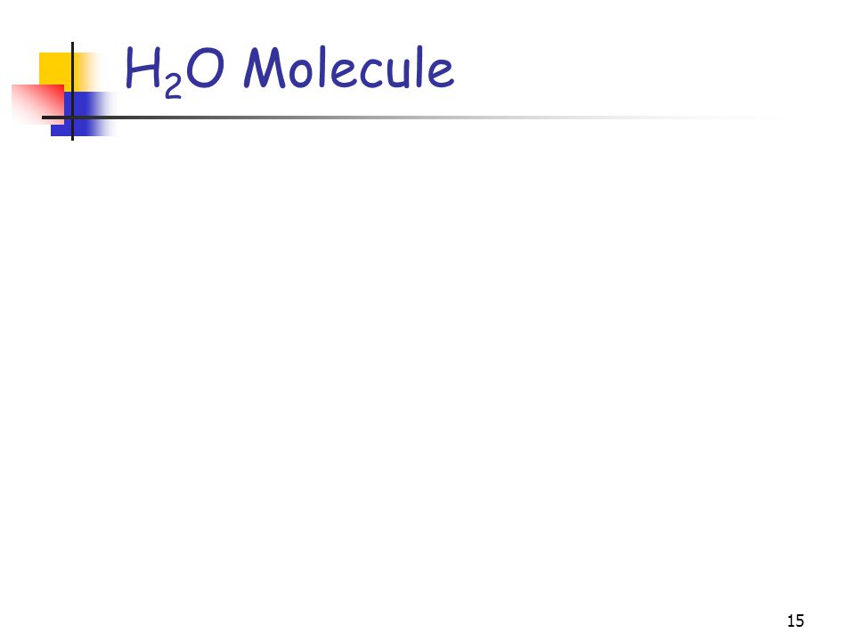 15 H 2 O Molecule