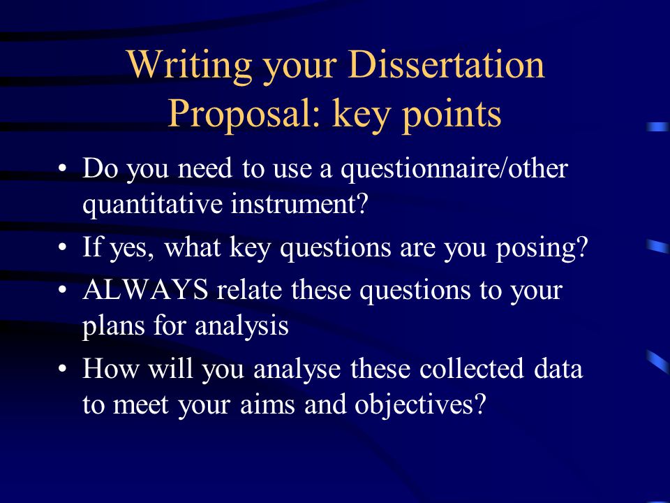 Dissertation Proposal Outline Uk