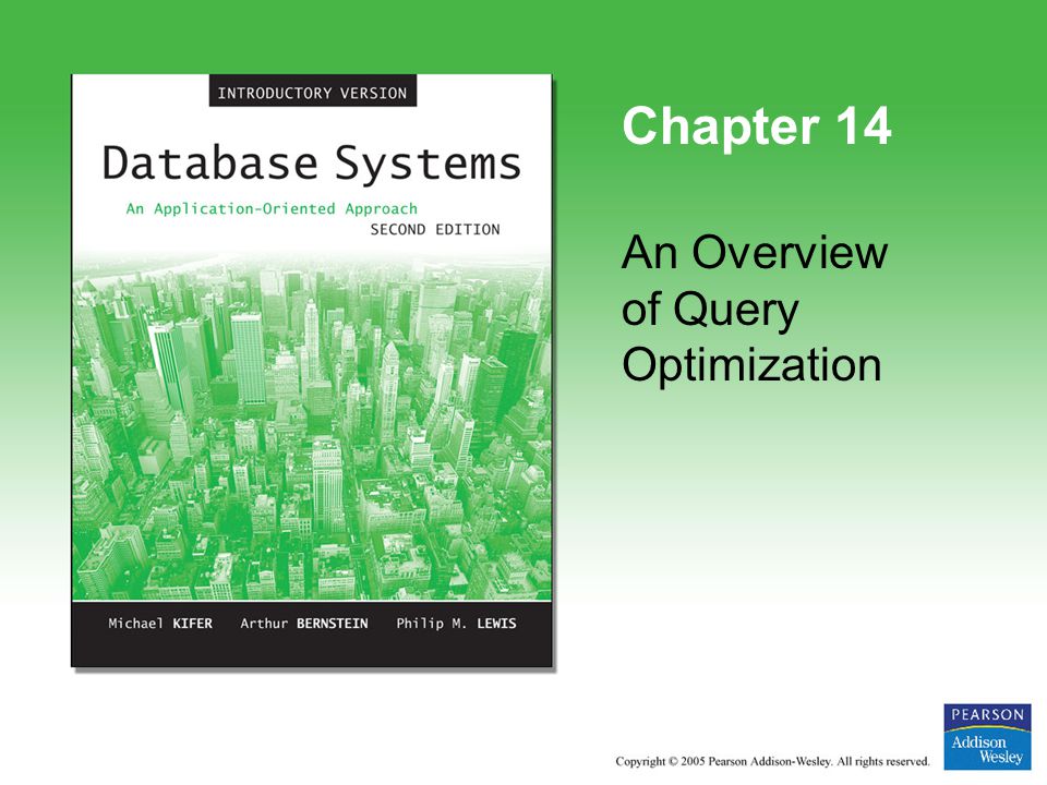 Chapter 14 An Overview of Query Optimization