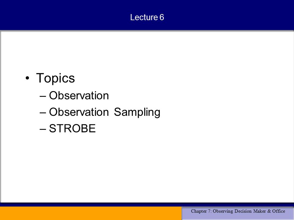 Observation Essay Outline
