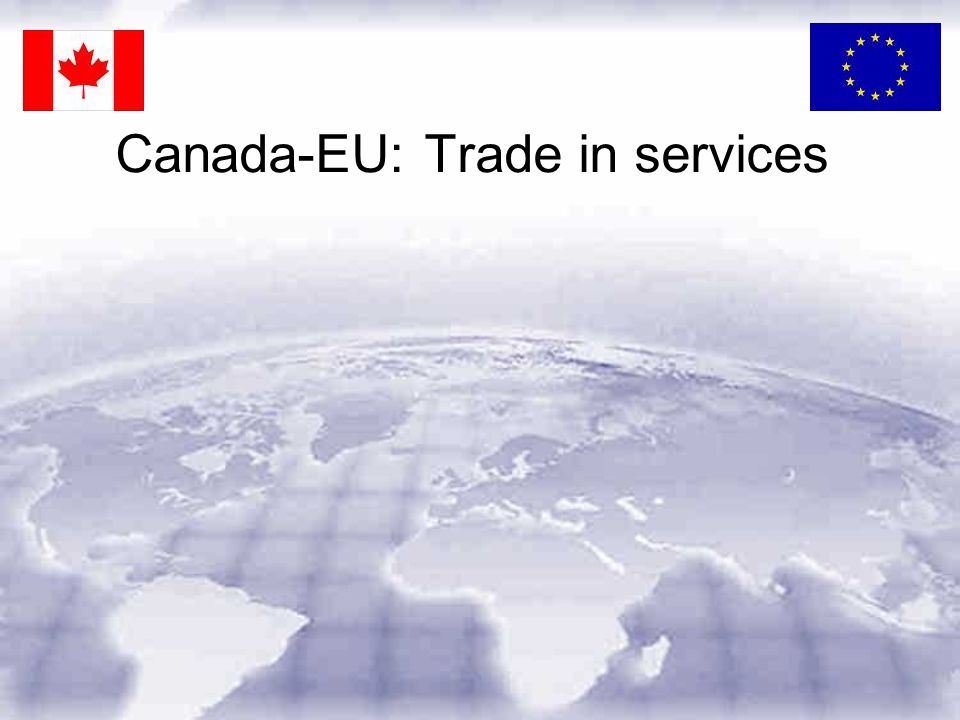 Canada-EU: Trade in services