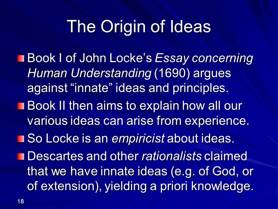 Locke essay concerning human understanding book 2 summary