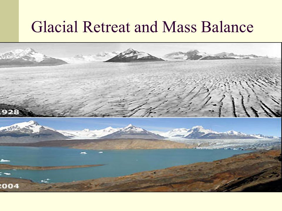 Glacial Retreat and Mass Balance