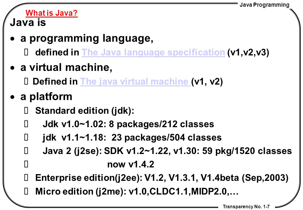 java language