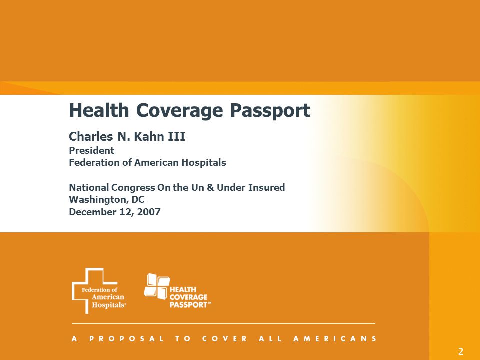 2 Health Coverage Passport Charles N.