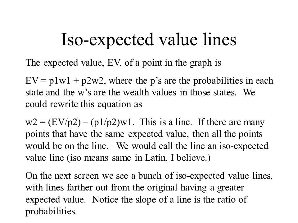 Equation For Expected Value Talkchannels States Of The World In This Section We Introduce Notion That