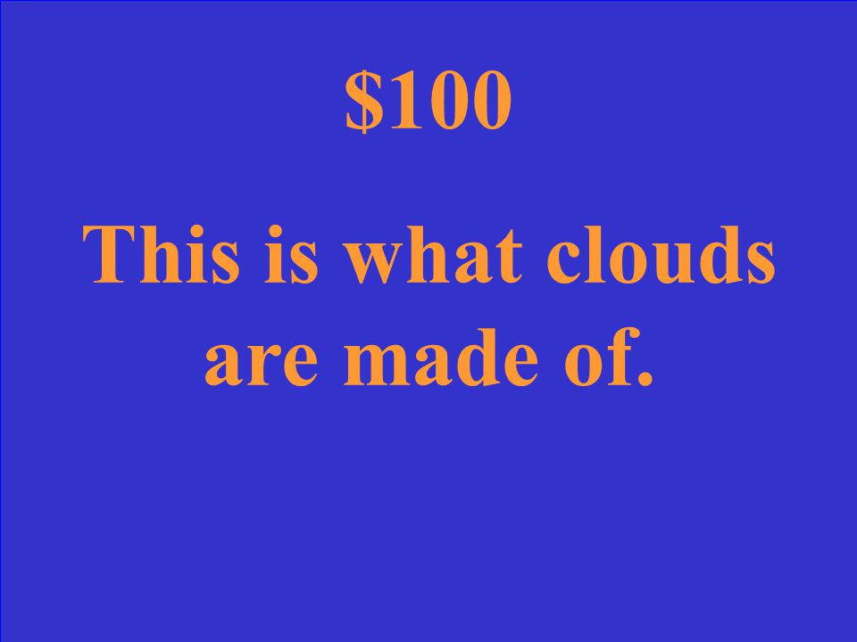 Return $500 What are the altitude where the precipitation forms and the temperature of the atmosphere