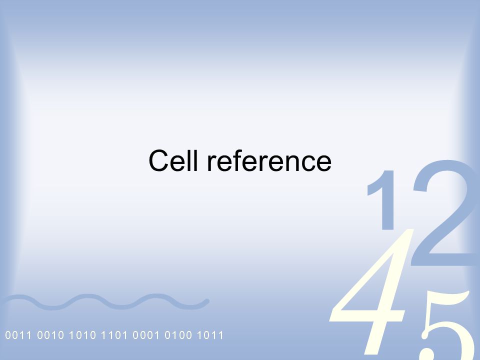 Cell reference