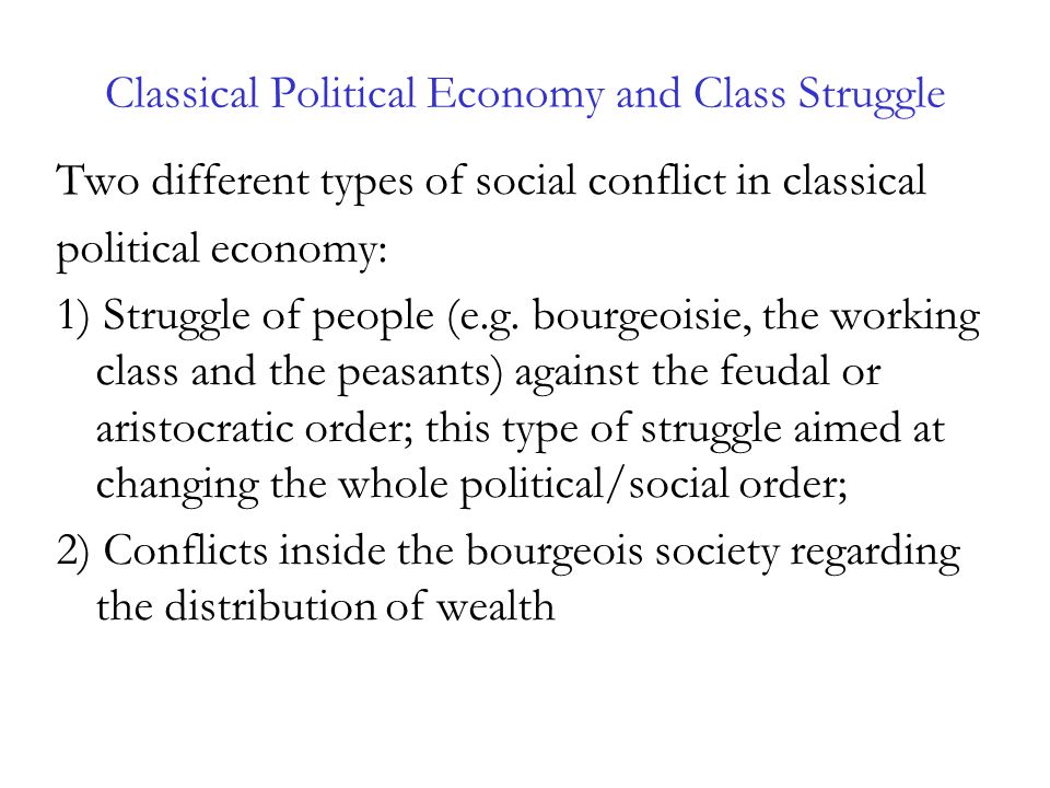 classical political economy classical political economy